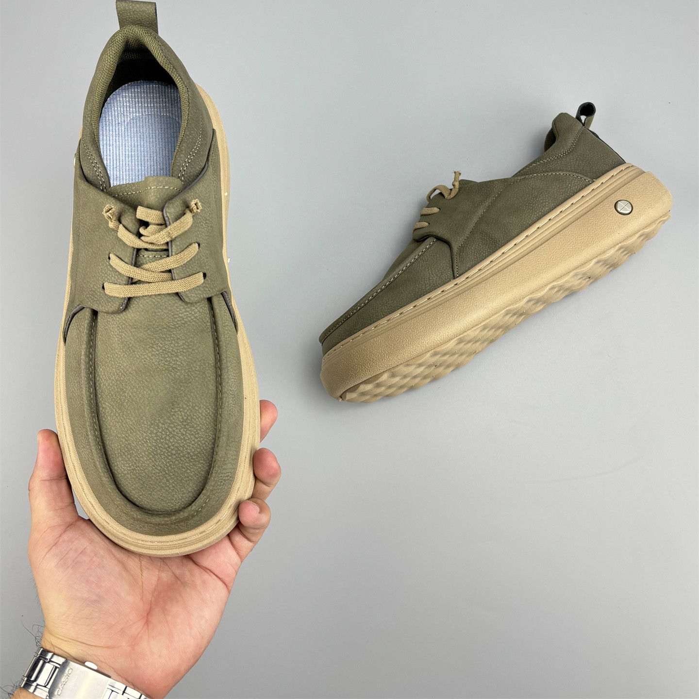 外贸英国单一脚蹬男鞋皮面防水健步鞋户外时尚休闲鞋百搭男乐福鞋,淘宝优惠券,粉丝福利购,淘宝优惠卷