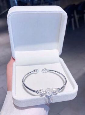 爆款捕梦网镀银手镯女ins轻奢小众设计高级手环百搭女友礼物