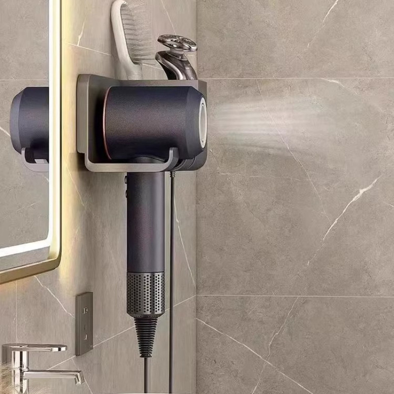 吹风机免打孔置物架浴室壁挂式电吹风支架吸盘收纳神器吹风筒挂架,淘宝优惠券,粉丝福利购,淘宝优惠卷