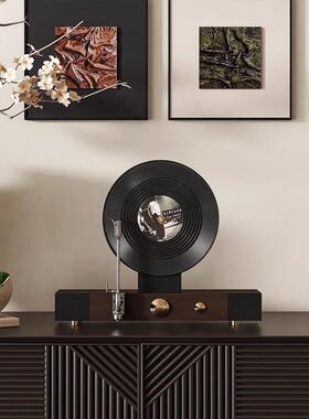 侘寂风高档玄关入户隔断柜装饰摆件酒店民宿覆古软装艺术花瓶摆设