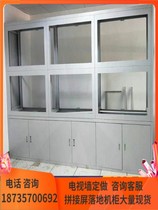 Monitor TV wall cabinet multiscreen display screen wrapping edge monitor rack wall-mounted splicing screen cabinet floor support