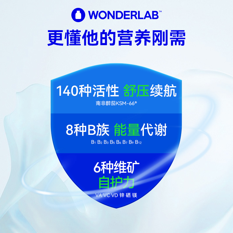 WonderLab奶蓟草胶囊男多维生素套餐提精力净化养护肝片60粒*2瓶