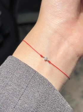 纯银闪耀小主钻可调节手链女款气质高级感饰品时尚设计简约女生礼