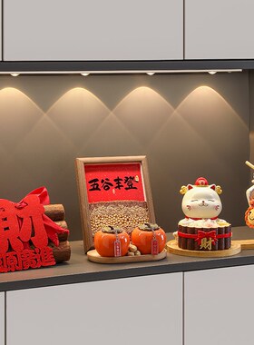 招财猫入户钥匙收纳玄关装饰品摆件门口鞋柜客厅家居乔迁新居礼品