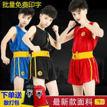 Children Adult male and female prose beat up Tai Fist Fight Sports Training Suit Vest Shorts