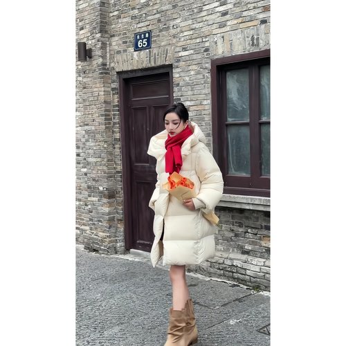 超推荐超百搭｜2025冬季新款超好看泡芙廓形加厚90白鸭绒羽绒服女 - 图0