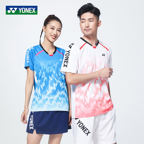 特价正品YONEX尤尼克斯羽毛球服短袖yy衣服男球衣速干运动T恤上衣 - 图2