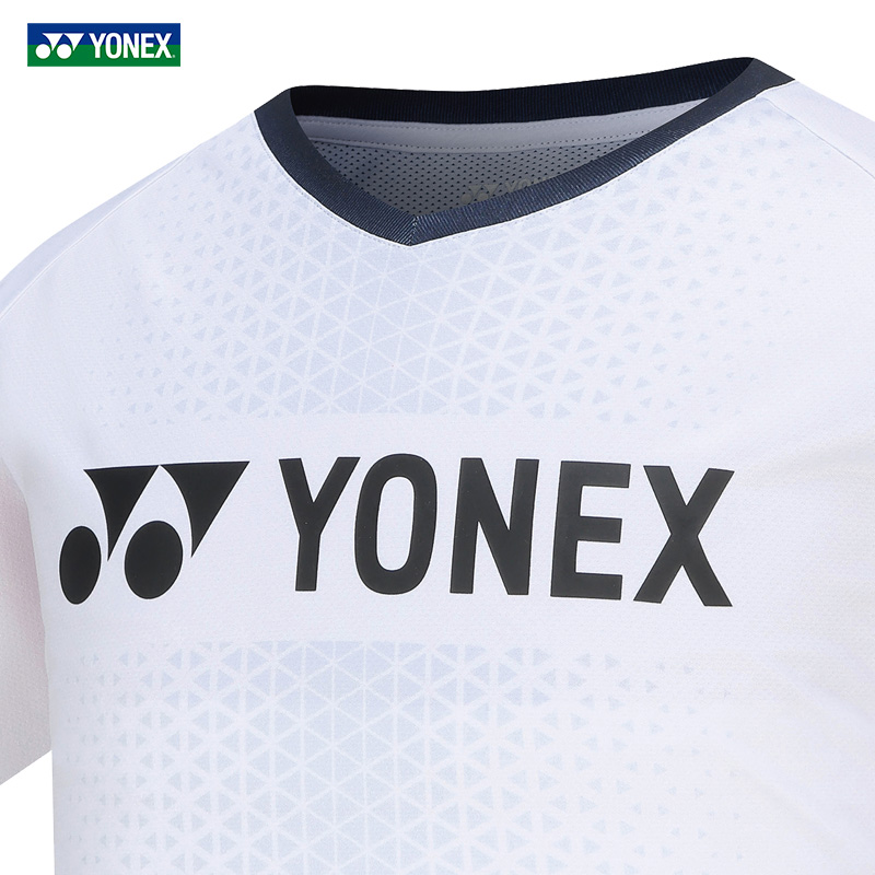 2024新款YONEX尤尼克斯羽毛球服男女短袖速干球衣T恤yy衣服110284 - 图2