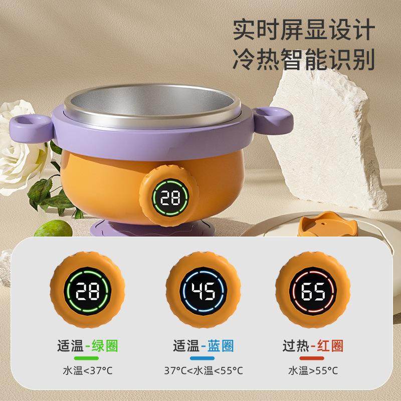 儿童注水保温碗婴幼儿家用辅食碗宝宝温度屏显吃饭碗婴童用品,淘宝优惠券,粉丝福利购,淘宝优惠卷