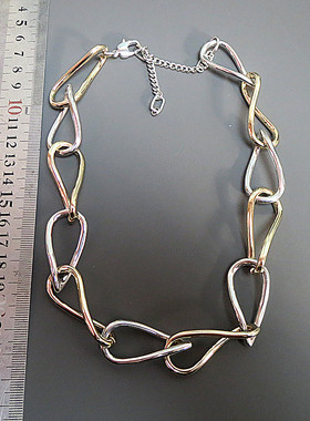 潮牌合金镀金女孤品项链