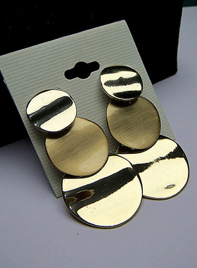 737欧美复古vintage高端外贸宝石申通重工耳钉耳环项链锁骨链耳饰