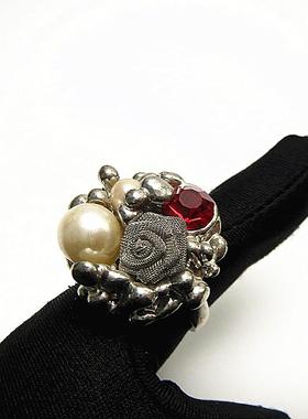 合金镀金女外贸孤品项链戒指