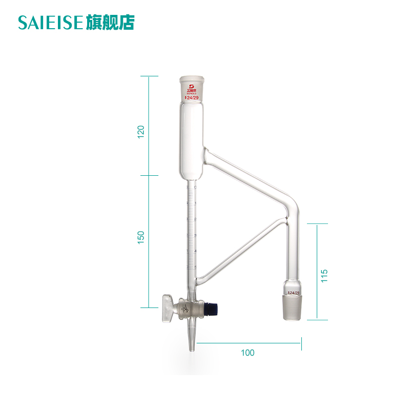 1788磨口挥发油测定仪器套装具刻度线5mL精度0.1轻油提取化工SAIEISE实验室高硼硅玻璃仪器厂家直供-图3