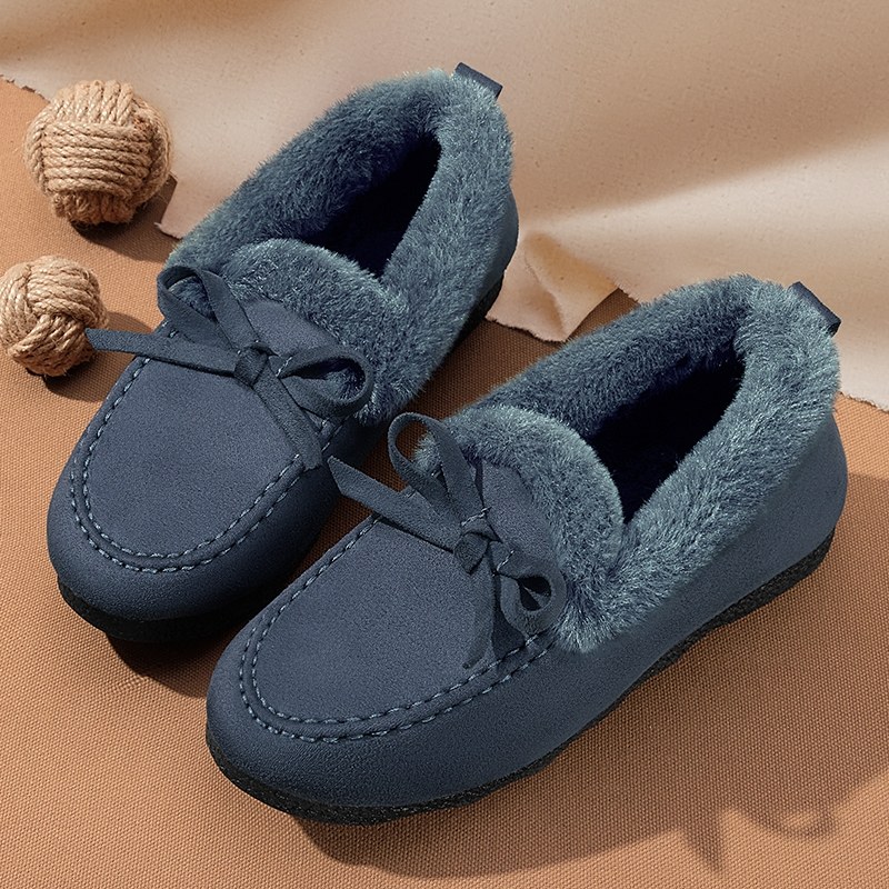 棉鞋女冬季加绒2025年新款中老年人妈妈老北京布鞋毛毛秋豆豆鞋子,淘宝优惠券,粉丝福利购,淘宝优惠卷