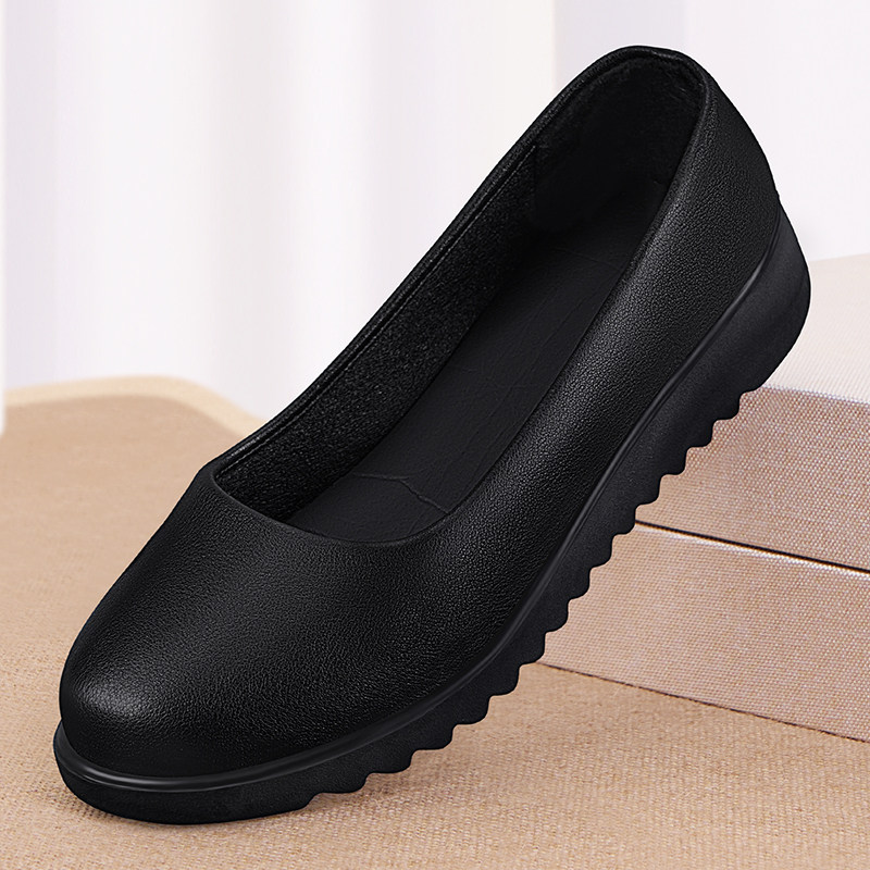 肯德基防滑工作鞋女皮鞋久站不累脚洗碗软底黑色防水防油妈妈鞋子,淘宝优惠券,粉丝福利购,淘宝优惠卷