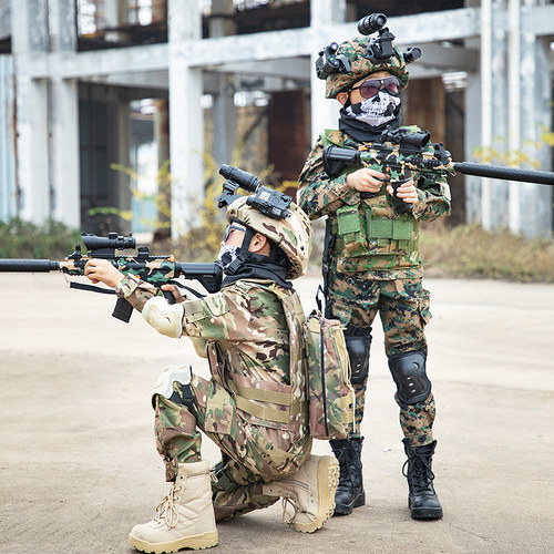 儿童迷彩服套装男童特种兵服装女小学生军训户外秋冬表演生日礼物 - 图2