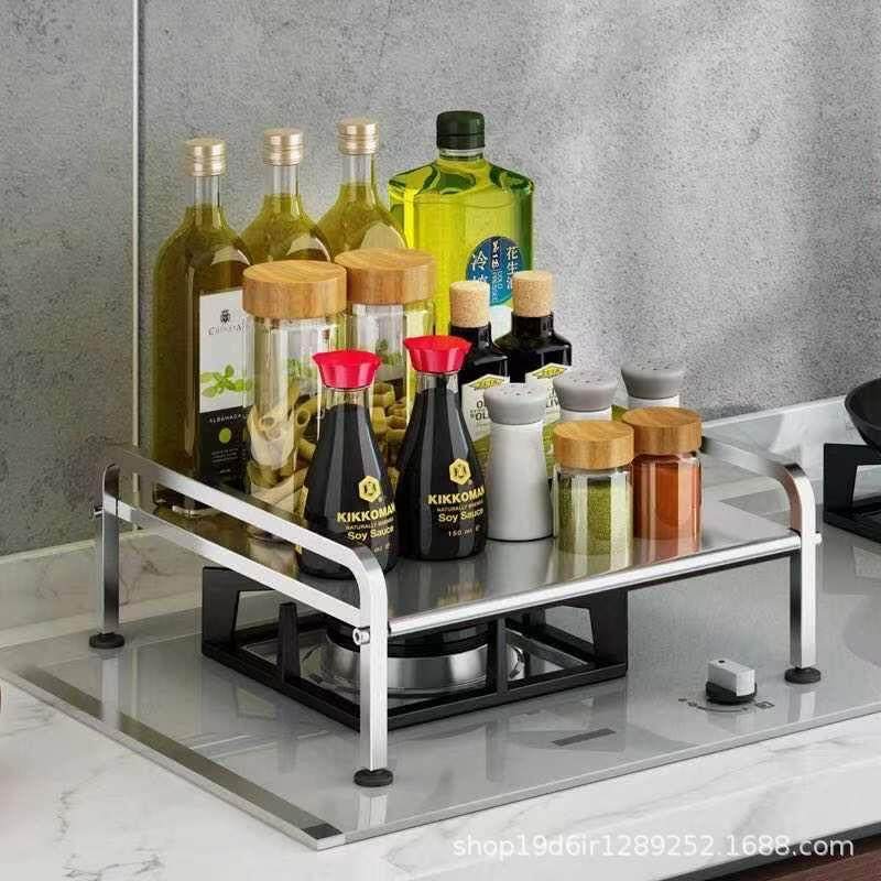 不锈钢电磁炉支架厨房用品置物架台面收纳架子煤气灶台燃气灶盖板,淘宝优惠券,粉丝福利购,淘宝优惠卷