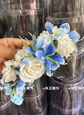 云南傣族头花发梳舞蹈头饰泰国民族风手工发饰演出服装配饰影楼