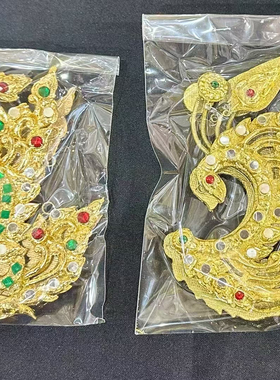 泰国手工制作纸浆云南傣族服装耳飞金色银色实物图耳饰品耳环