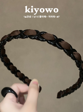 气质缎面发箍女新款发卡洗脸头箍