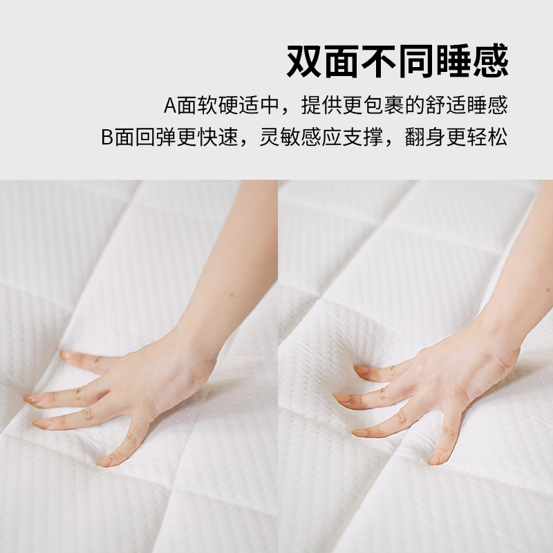无印良品 MUJI 可两面使用独立式樽型弹簧床垫  加厚软垫独立弹簧 - 图1