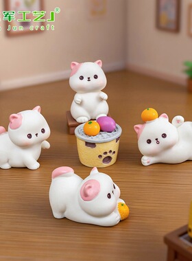 爱小猫娃娃屋创意装饰品配件摆件