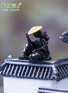 公钓鱼景观瓶装生态挂配件微饰品