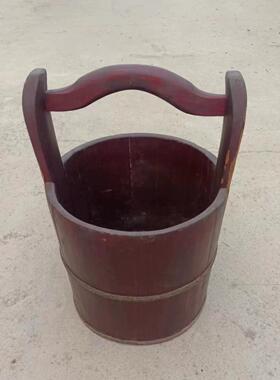 民俗老物件水桶木盆竹篮农耕文化旧农具复古怀旧展览摆件影视道具