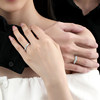 ParasKors Galaxy intertwined luminous pair ring simple niche couple adjustable S925 sterling silver ring