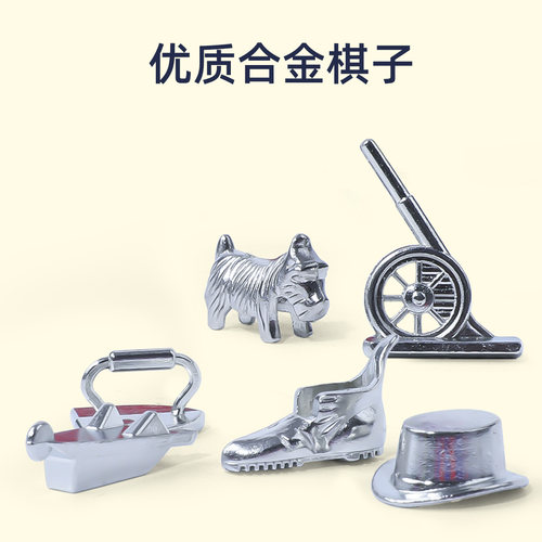 【正版富大翁桌游配件】世界之旅豪华版刷卡机转盘纸币合金棋房子 - 图2