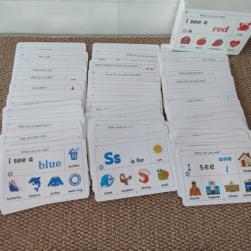 英语单词卡片sight words220页高频词启蒙翻翻卡宝宝玩具点读闪卡 - 图1