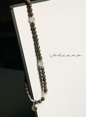 原创女925银新中式中古双层手串