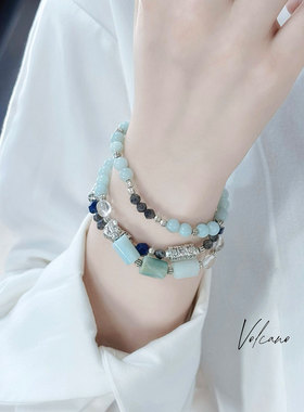 小众风新中式叠戴双层手链女