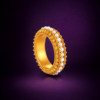 Palace quality ancient handmade gold graceful ring