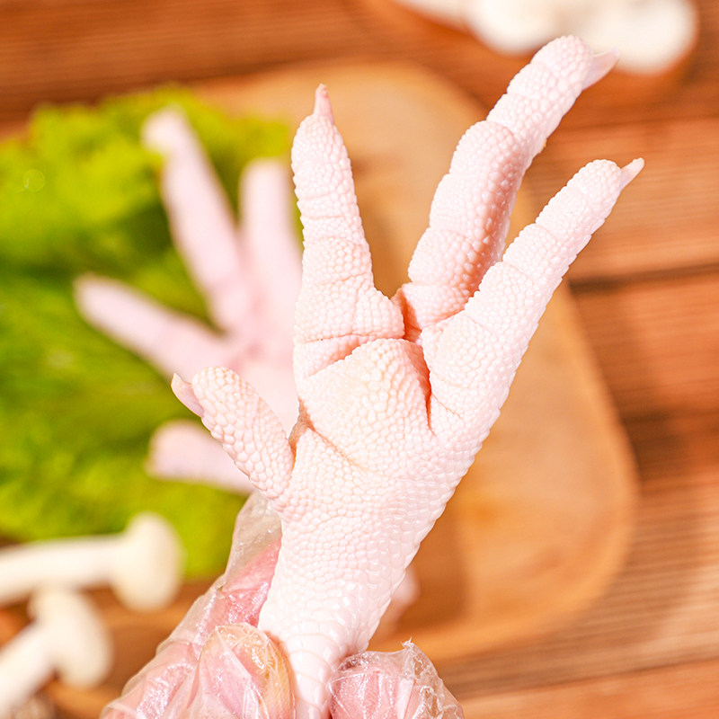 4斤鸡凤爪短柄鸡爪不带拐新鲜冷冻红烧卤味烧烤商用批发1斤,淘宝优惠券,粉丝福利购,淘宝优惠卷