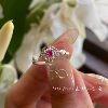 Original design antique style key sterling silver tail ring