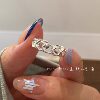 Original design moon shape sterling silver 925 tail ring