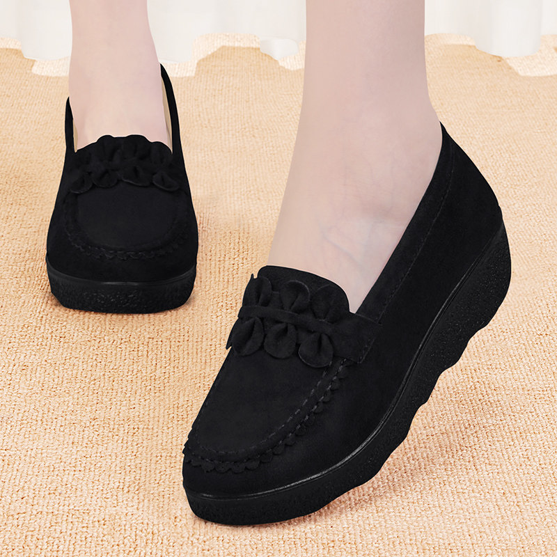 豆豆鞋女冬加绒2025新款加厚保暖软底老北京布鞋防滑黑色工作棉鞋,淘宝优惠券,粉丝福利购,淘宝优惠卷
