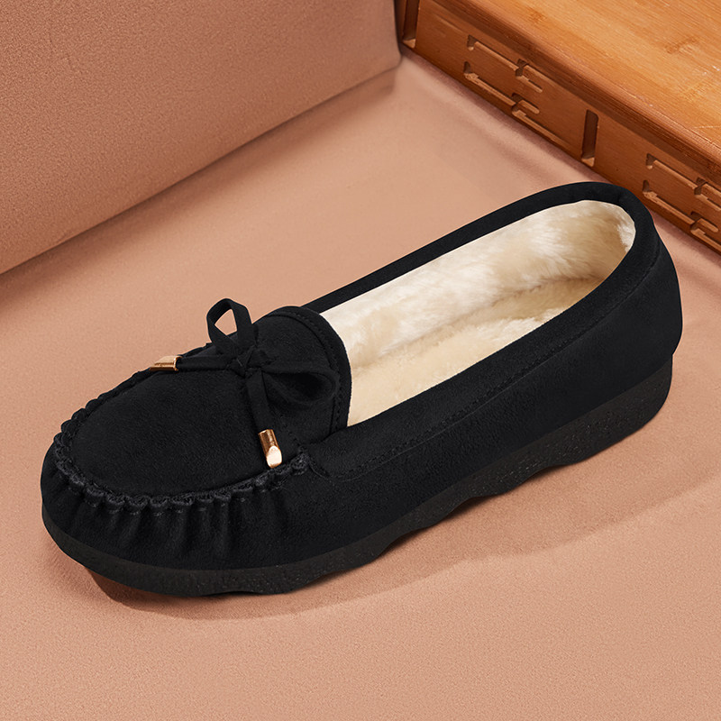 老北京布鞋女冬季一脚蹬加绒保暖鞋2025妈妈二棉新款工作豆豆棉鞋,淘宝优惠券,粉丝福利购,淘宝优惠卷