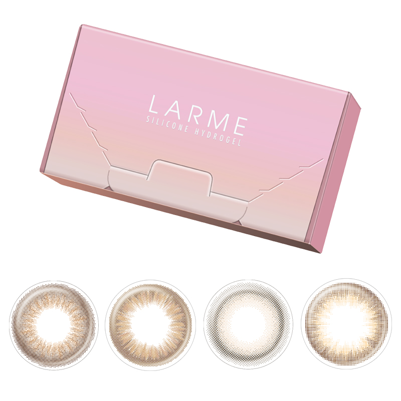 [高透氧175]Larme硅水凝胶美瞳小直径隐形眼镜双周抛6片装