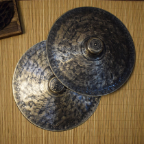 Upscale old bronze black and closed with hand imitation ancient pure brass Black Cymbal Band Gong Drums Cymbal Band Big Cymbals