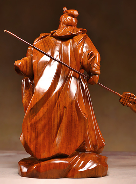 大奖礼业花梨镇宅纳福整料雕刻