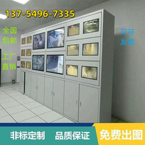 High-end purchase splicing V-screen cabinet 46 inch assembled cabinet to monitor TV wall power grid wall-mounted operating platform multimedia room