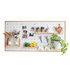 Customized electric meter box hole board wooden kindergarten v solid wood frame one-word partition wall decoration storage storage