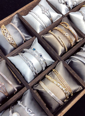 韩版新款春夏手饰气质微镶水钻女士百搭开口均码T手镯义乌饰品混