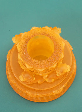 用品树脂雕花琉璃莲座民族风