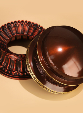 藏式铜锅供水碗供莲花用