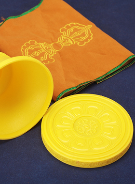 藏传金刚铃杵套法器保护套盒塑料金刚铃杵袋红色金色布垫包邮雕花