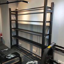 Fitness Room Storage Rack Black Red Storage Racks Shelf Pots bells Barbell Racks for custom Private teaching Small tools