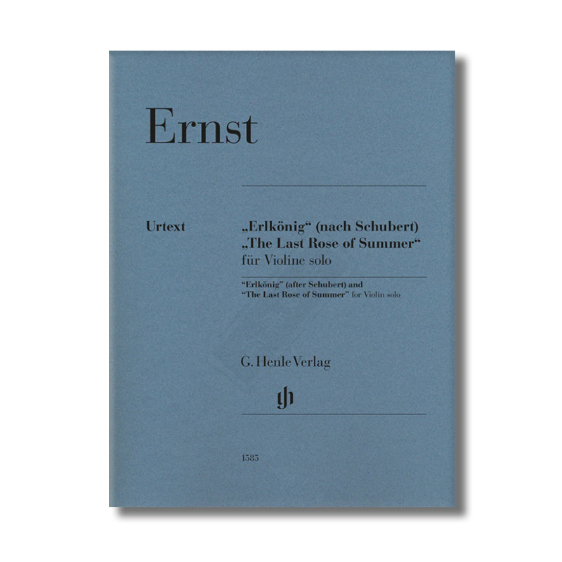 恩斯特夏日里的最后一朵玫瑰小提琴独奏亨乐原版乐谱书 Ernst Erlkonig after Schubert and The Last Rose of Summer HN1585-图3